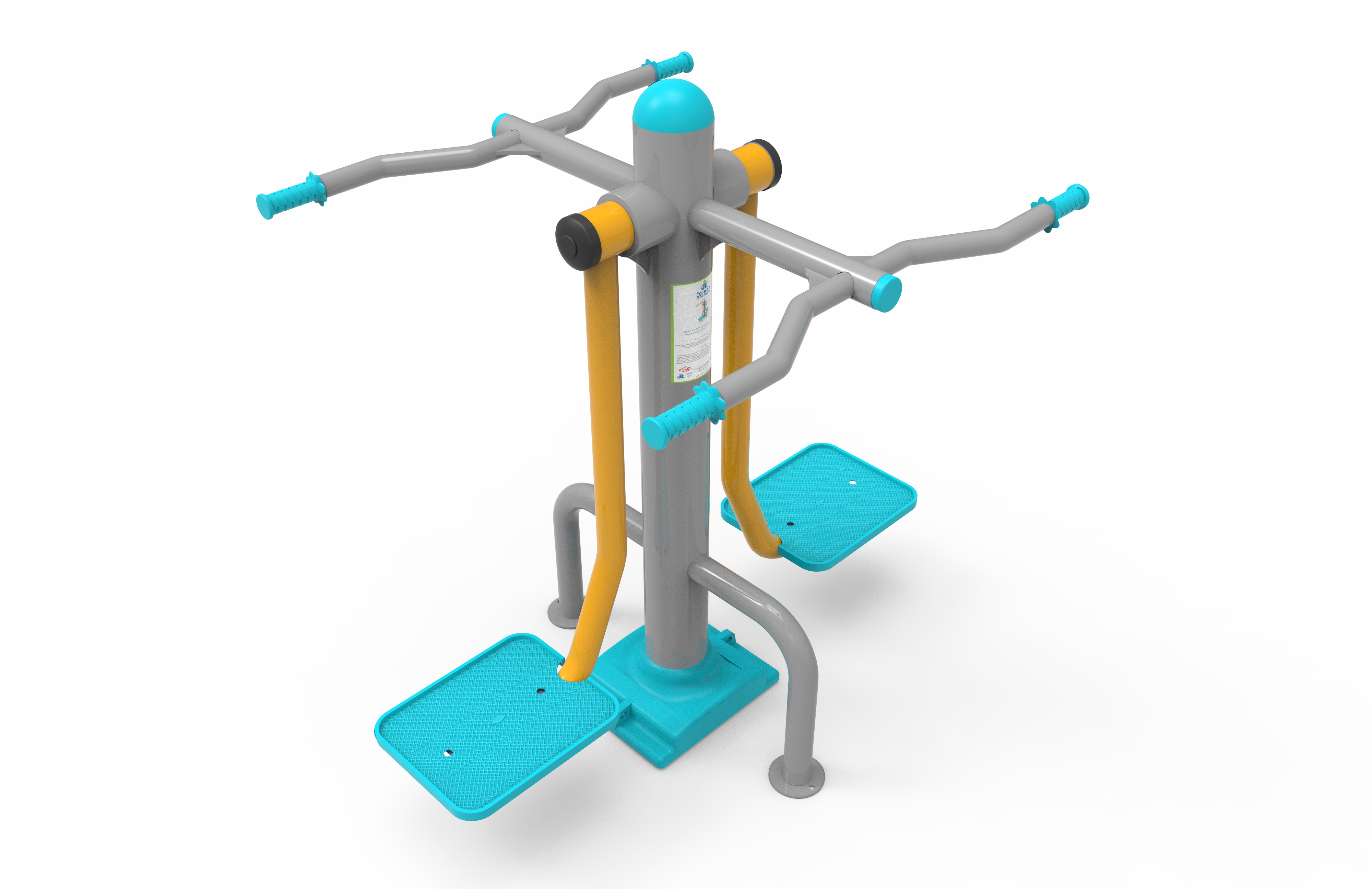 Ciftli Yan Salinim Aleti KLF-09 | Dış Mekan Spor Aletleri | Erse Kent Mobilyaları